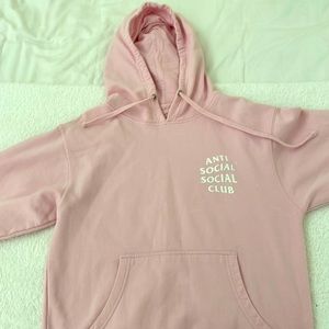 Anti Social Social Club Pink Hoodie